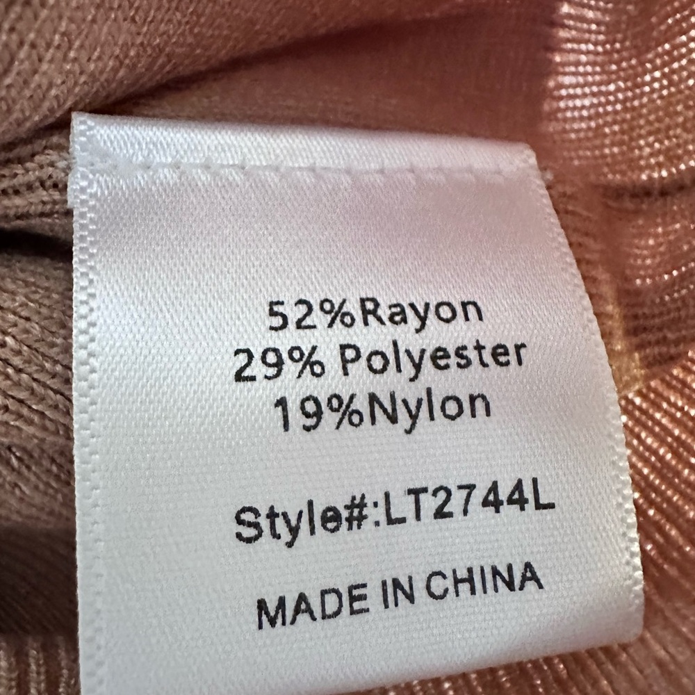 LINE & DOT Favorite Geometric Neck Sweater Taupe Size XS - Picture 7 of 8